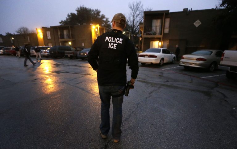 Over the weekend, Immigration and Customs Enforcement apprehended over 100 illegal immigrants. (AP Photo/LM Otero)