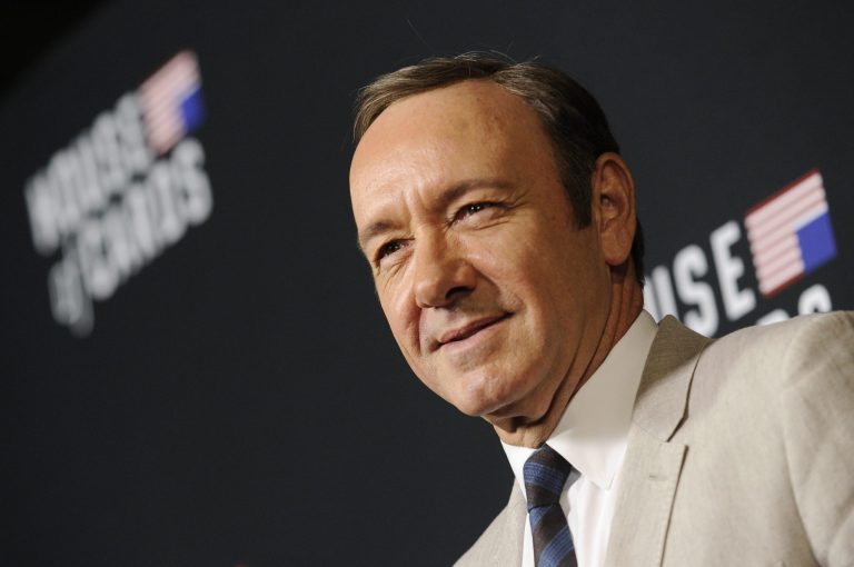 Kevin Spacey arrives at a special screening for season 2 of "House of Cards" on Feb. 13 in Los Angeles.