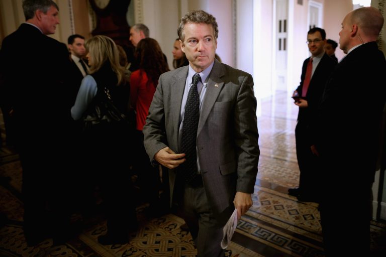 Sen. Paul's legislation would strictly limit the ability of unions to force workers to have to pay them dues. (Getty)