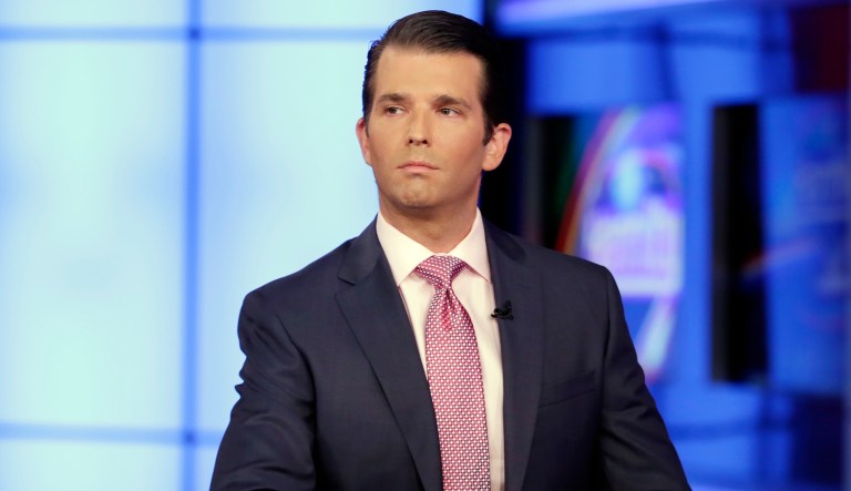 Donald Trump Jr., President Trump's oldest son, has become a subject of interest in the probe into Russian interference in the 2016 election since he agreed to a meeting with a Russian lawyer during the campaign. (AP Photo/Richard Drew)