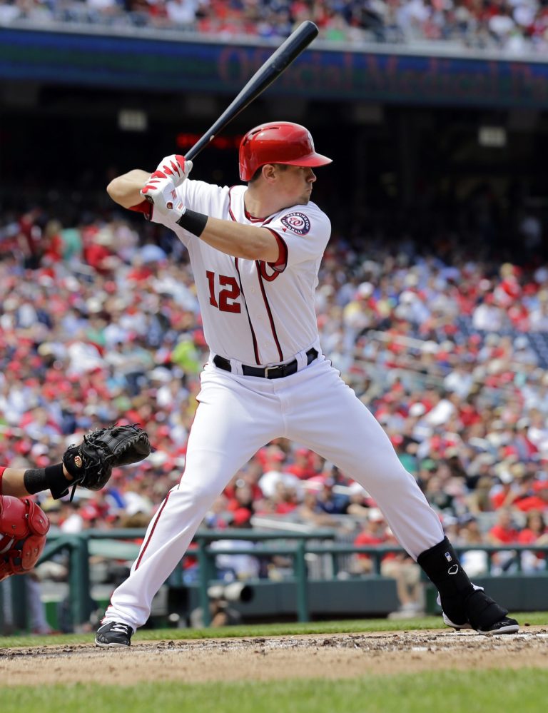 Alex Brandon/AP
The Nationals' Tyler Moore had two 31-home run seasons in the minors before hitting 10 homers in limited time in the majors last year.