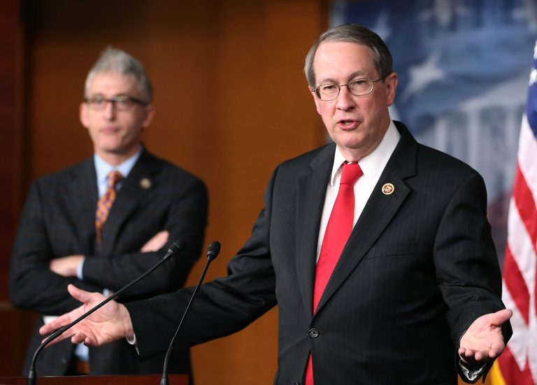 Rep. Bob Goodlatte, R-Va., speaks about immigration during a news conference on Capitol Hill.  (Mark Wilson/Getty Images)