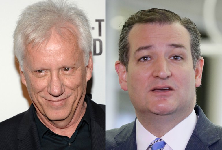 Actor James Woods tweeted Monday night that his new favorite candidate, Sen. Ted Cruz, is 