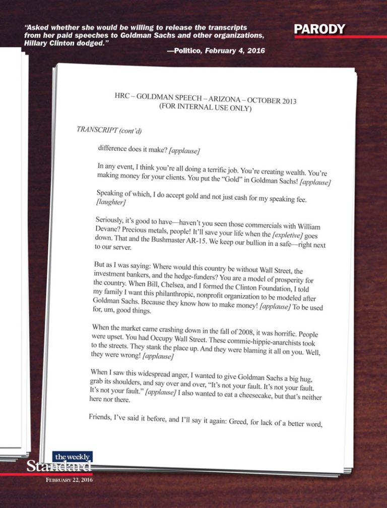 Hillary’s Gold Mine