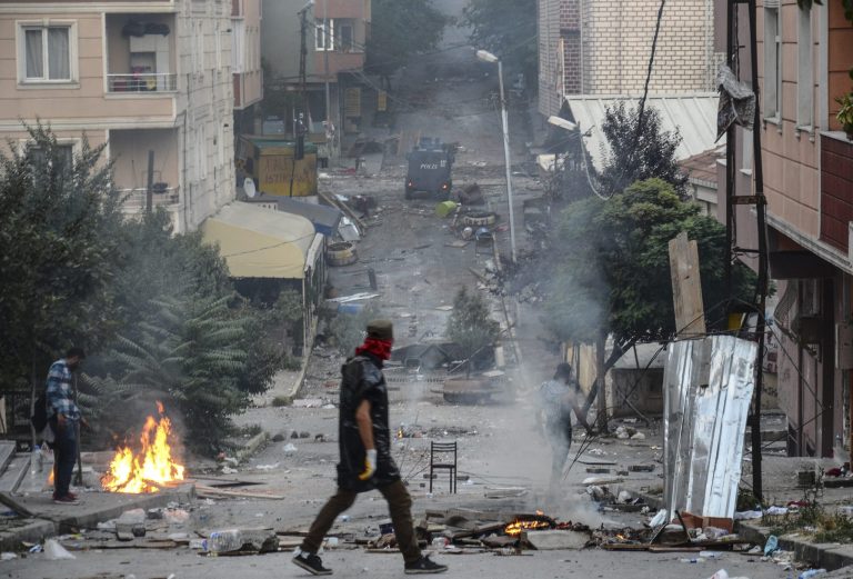 Turkey started bombing both the PKK and ISIS over the weekend, after it agreed to allow the U.S. and other coalition forces use bases in Turkey to launch strikes against the Islamic State.Â (AP Photo/Cagdas Erdogan)