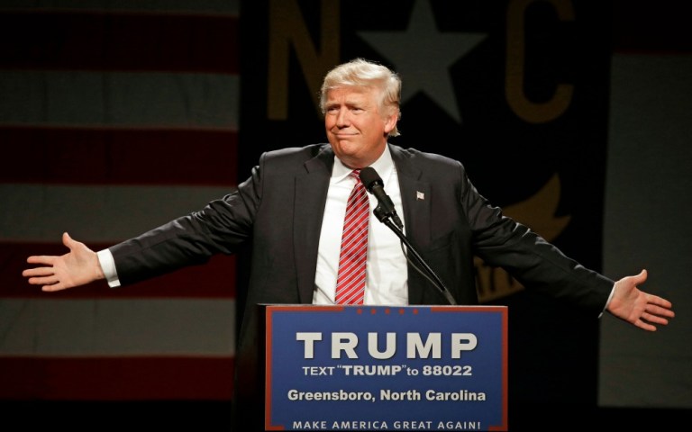 Combined anti-Trump spending passed $50 million on June 14, when Priorities USA Action spent nearly $4 million on video production and two different TV ad buys. (AP Photo)