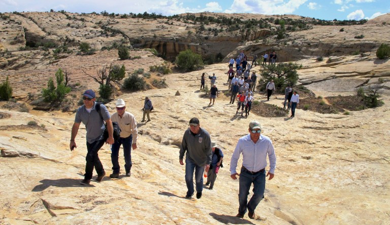 Interior Secretary Ryan Zinke recommended that Trump shrink Bears Ears, a 1.35 million-acre monument that former President Barack Obama designated in December. (AP Photo/Michelle Price)