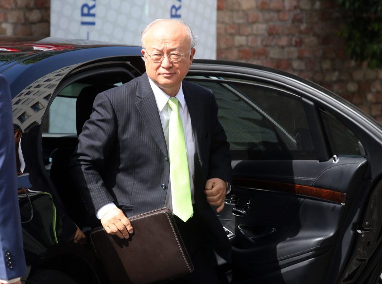 Yukiya Amano refused in a meeting with members of the Senate Foreign Relations Committee on Wednesday to provide copies of the roadmap and its annexes. (AP Photo)Â 