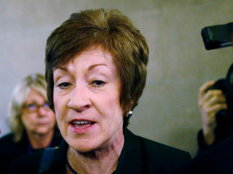 Sen. Susan Collins, R-Maine, was among the handful of Republicans to vote in favor of the Employment Non-Discrimination Act. (AP File)