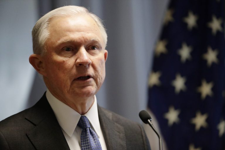 Despite the president's serial public criticisms, Attorney General Jeff Sessions has allegedly been told his job is safe. (AP Photo/Frank Franklin II, File)