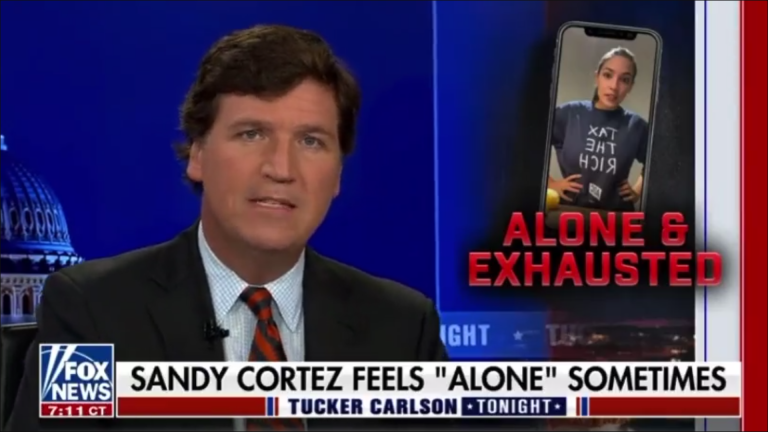 AOC calls Tucker Carlson ‘creep’ over ‘invitation to a booty call’ book review