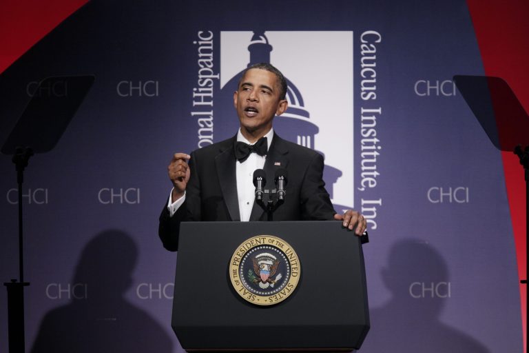President Obama speaks at the Congressional Hispanic Caucus Institute's 33rd Annual Awards Gala at the Washington Convention Center in Washington, on September 2010.(AP Photo/Carolyn Kaster)