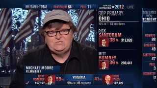 Michael Moore: US elected Bush, can elect Santorum