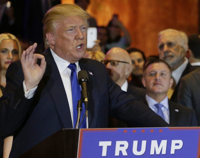 Donald Trump and Democrat Hillary Clinton are poised to win in Connecticut next week, just as they won in New York Tuesday. (AP Photo/Julie Jacobson)