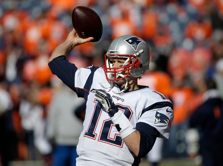 The league argued that Brady was involved in a scheme to deflate four footballs below the minimum standards for use by the Patriots in the AFC championship game against the Indianapolis Colts. (AP Photo/Chris Carlson, File)