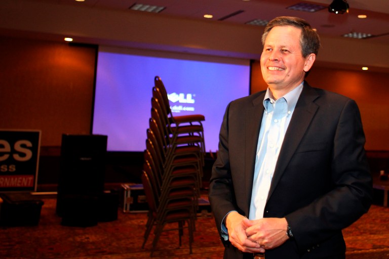 The National Republican Senatorial Committee on Wednesday will hold its first Washington fundraiser for Rep. Steve Daines, the Montana Republican running to fill the seat being vacated by longtime Democratic Sen. Max Baucus.ÃÂ (AP Photo/Janie Osborne)
