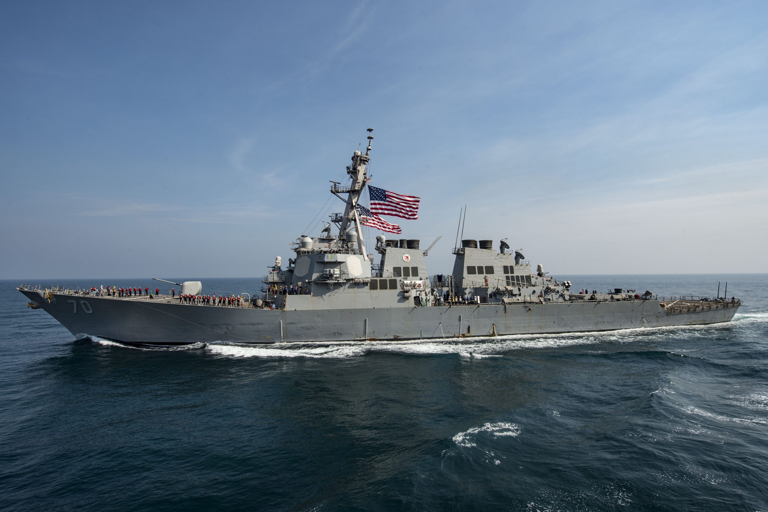 US destroyers aid sick Iranian sailors in the Persian Gulf