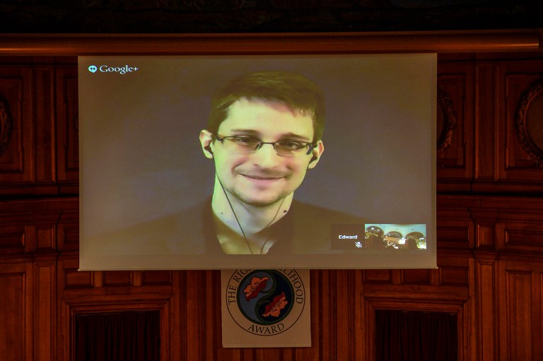 Edward Snowden said that a House committee wasted its time and money producing a report that criticized him for stealing more than 1 million documents. (AP Photo/TT, Pontus Lundahl) SWEDEN OUT