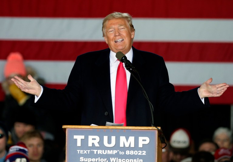 One of the New York Observer's editors was involved in writing a speech for Donald Trump. (AP Photo/Jim Mone)