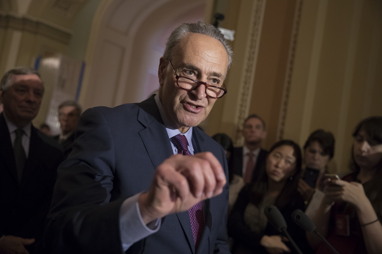 Schumer compares Trump budget to comic book villain