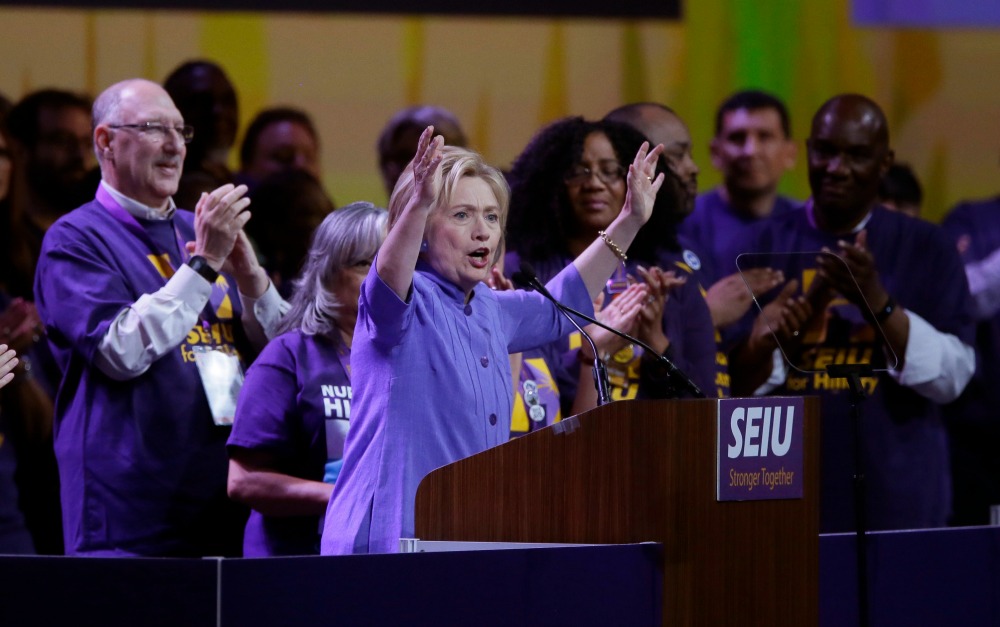 Clinton: Anti-worker Trump has hired ‘union-busting firms’
