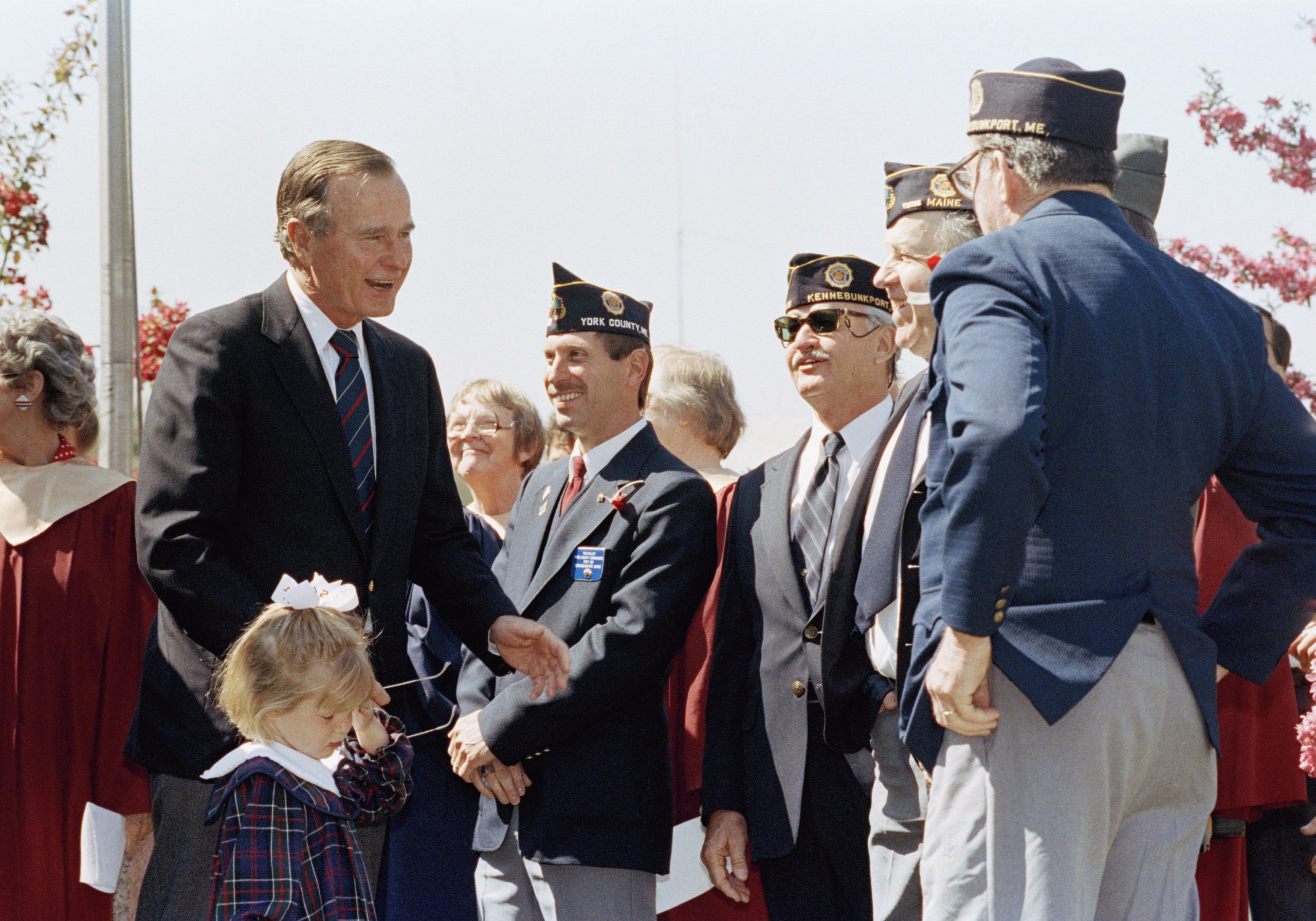 At 93, Bush 41 still first in line to help veterans