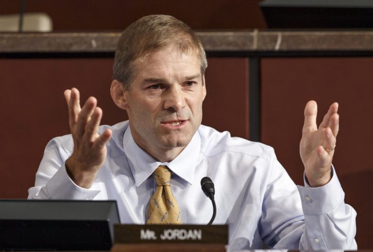 Rep. Jim Jordan, R-Ohio and other members of the House Freedom Caucus, made up of the most conservative GOP lawmakers in the lower chamber, aren't ready to back a budget resolution that will allow the House and Senate to quickly repeal the Affordable Care Act. (AP Photo/J. Scott Applewhite)