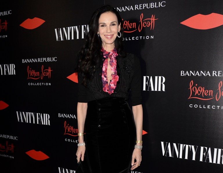 FILE - This Nov. 19, 2013 file photo shows fashion designer L'Wren Scott at the Banana Republic L'Wren Scott Collection launch party at the Chateau Marmont in West Hollywood, Calif. Scott, a fashion designer, was found dead Monday, March 17, 2014, in Manhattan of a possible suicide. (Photo by Dan Steinberg/Invision/AP, File)