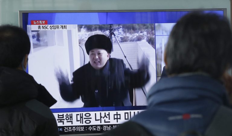 The bill comes after North Korea, led by Kim Jong Un, above, reported that it had successfully detonated a hydrogen bomb and deployed a long-range rocket. (AP Photo/Ahn Young-joon)