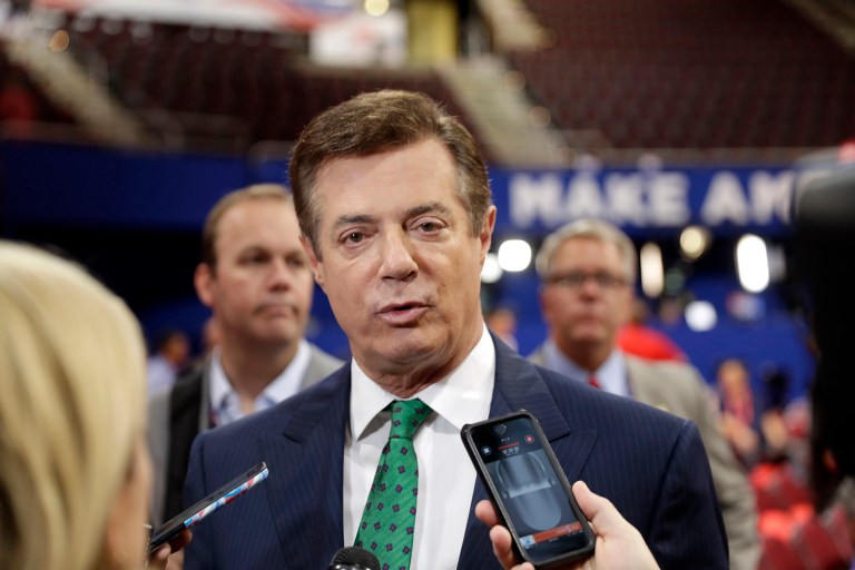 Manafort has not been charged with a crime; Ukrainian prosecutors want him to testify in another case. (AP Photo/Matt Rourke)
