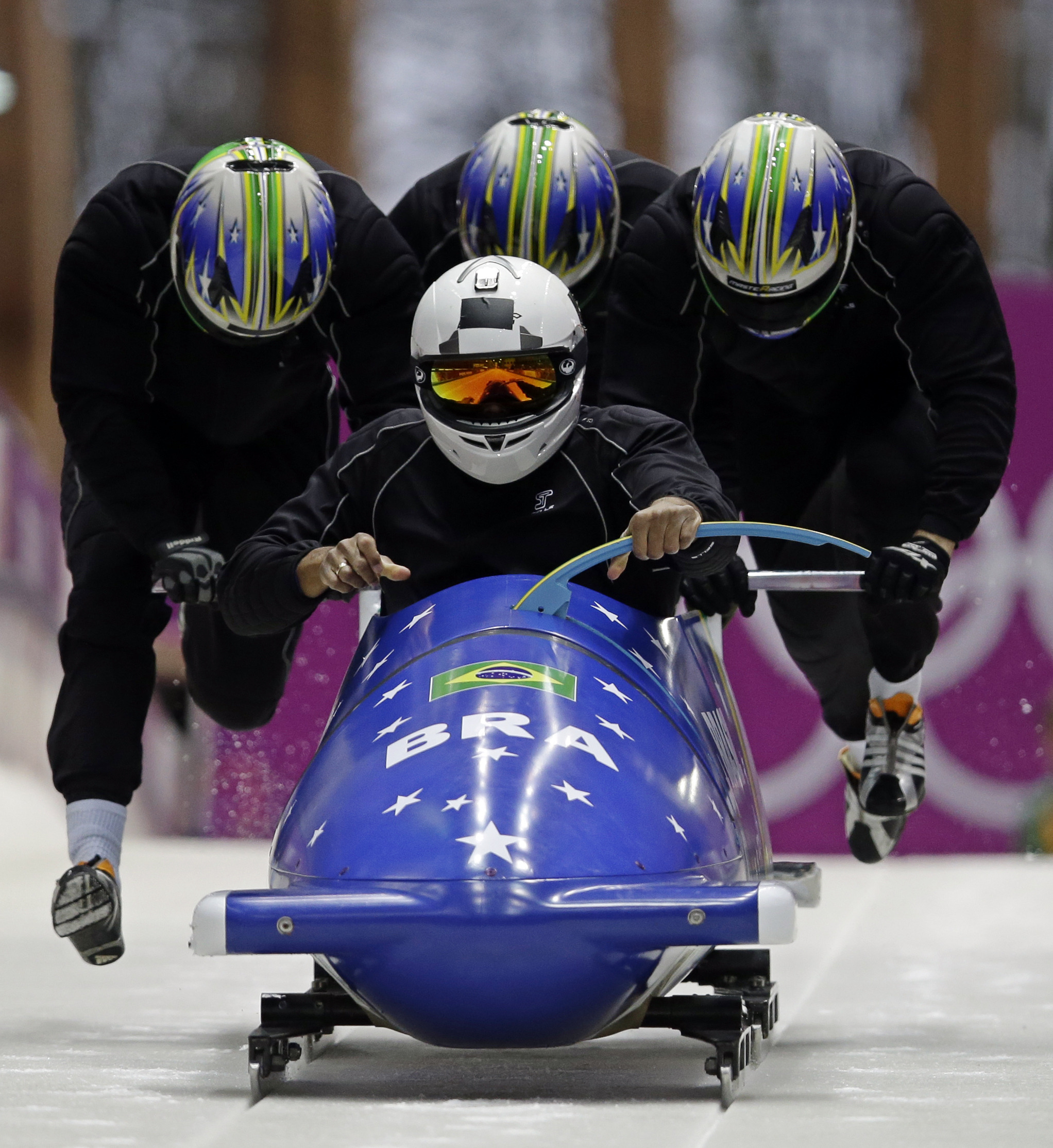SOCHI SCENE: Helmet brigade