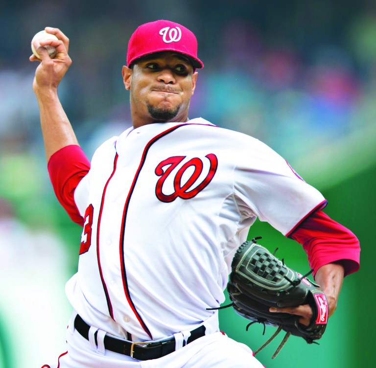 Manuel Balce Ceneta/AP
Nats righty Edwin Jackson, who will start Wednesday's Game 3, went 10-11 with a 4.03 ERA in his first season in Washington.