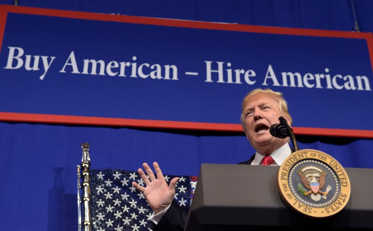 Business lobby says adding policies explicitly favoring U.S. companies or products in negotiations with Canada and Mexico would do more harm than good. (AP Photo/Susan Walsh, File)