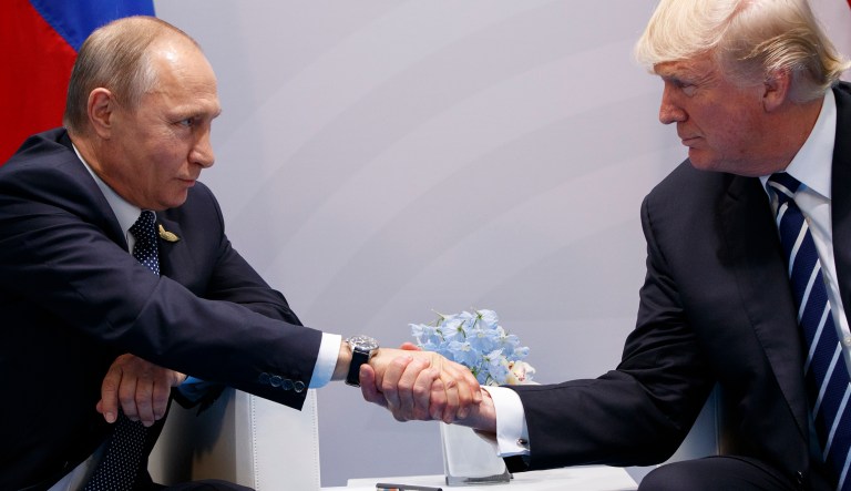 Trump met with Putin on the sidelines of the G-20 meeting in Hamburg, Germany, last week. (AP Photo/Evan Vucci)