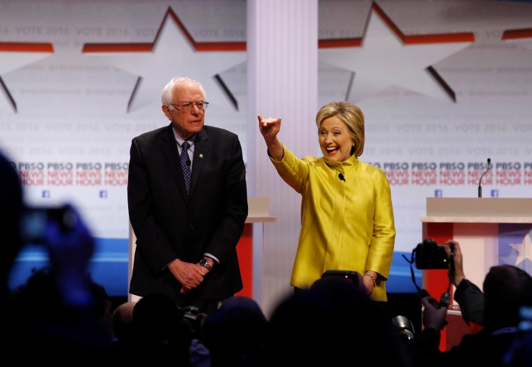 Hillary Clinton's lead 