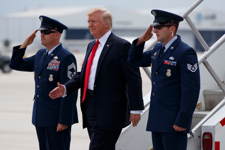 President Trump's tweet came a day after the Post published an anonymously-sourced story that detailed the special counsel's decision to examine obstruction allegations. (AP Photo/Evan Vucci)