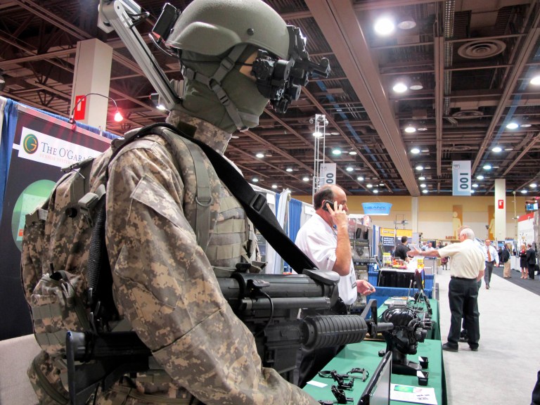 Amin al-Baroudi pleaded guilty in January for providing organizations like Ahrar al-Sham, an insurgent group attempting to overthrow the Assad regime and bring the Islamic State to power, equipment including night vision goggles. (AP Photo/Amanda Lee Myers)