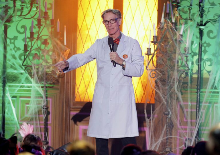 Bill Nye, an educator who gained fame in the 1990s as the 