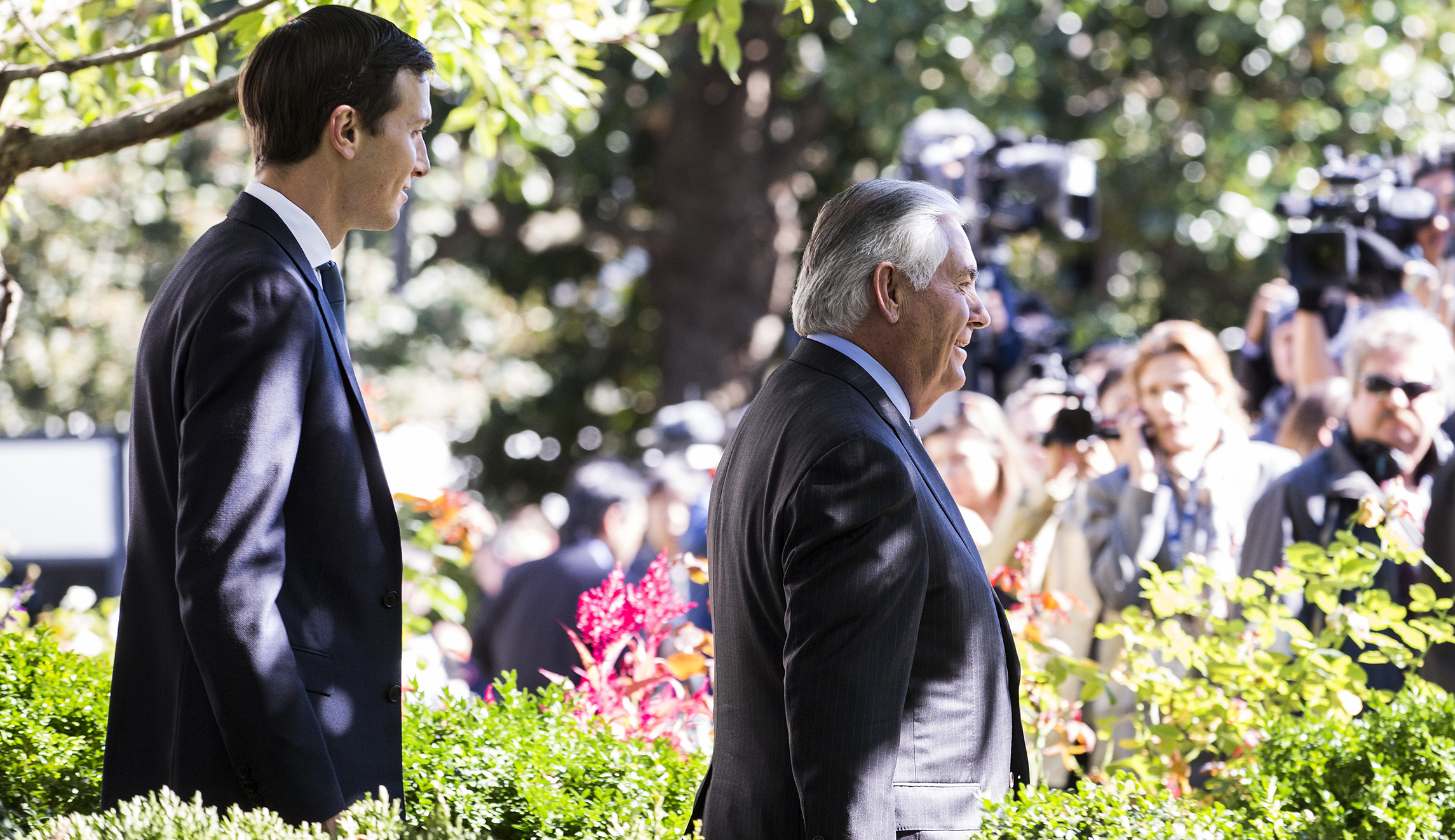 Rex Tillerson won’t comment when asked about Jared Kushner’s foreign policy role
