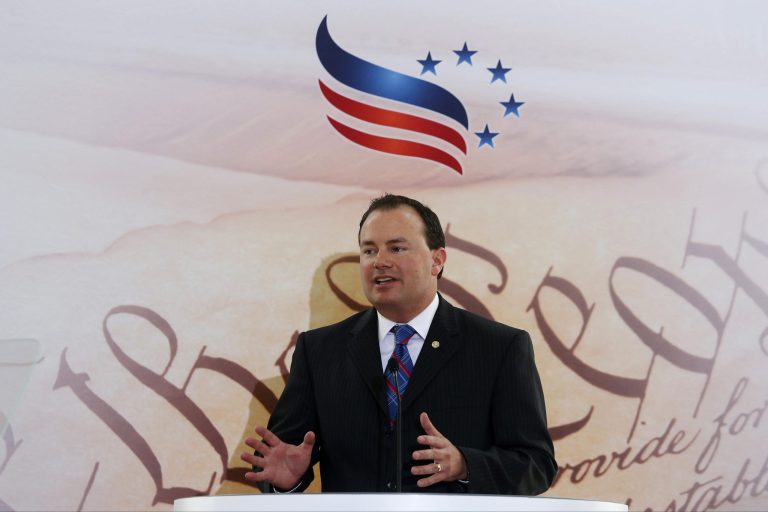 Sen. Mike Lee, R-Utah said that Chief Justice John Roberts engaged in Ã¢â¬Åa betrayal of his judicial oath,Ã¢â¬Â one that amounts to Ã¢â¬Åa form of tyranny.Ã¢â¬Â  (AP Photo/Charles Dharapak)