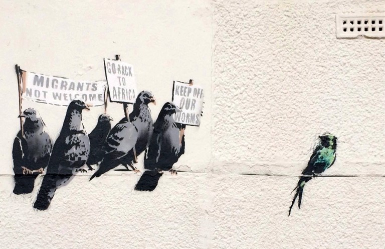 Oops! UK council destroys Banksy immigration mural