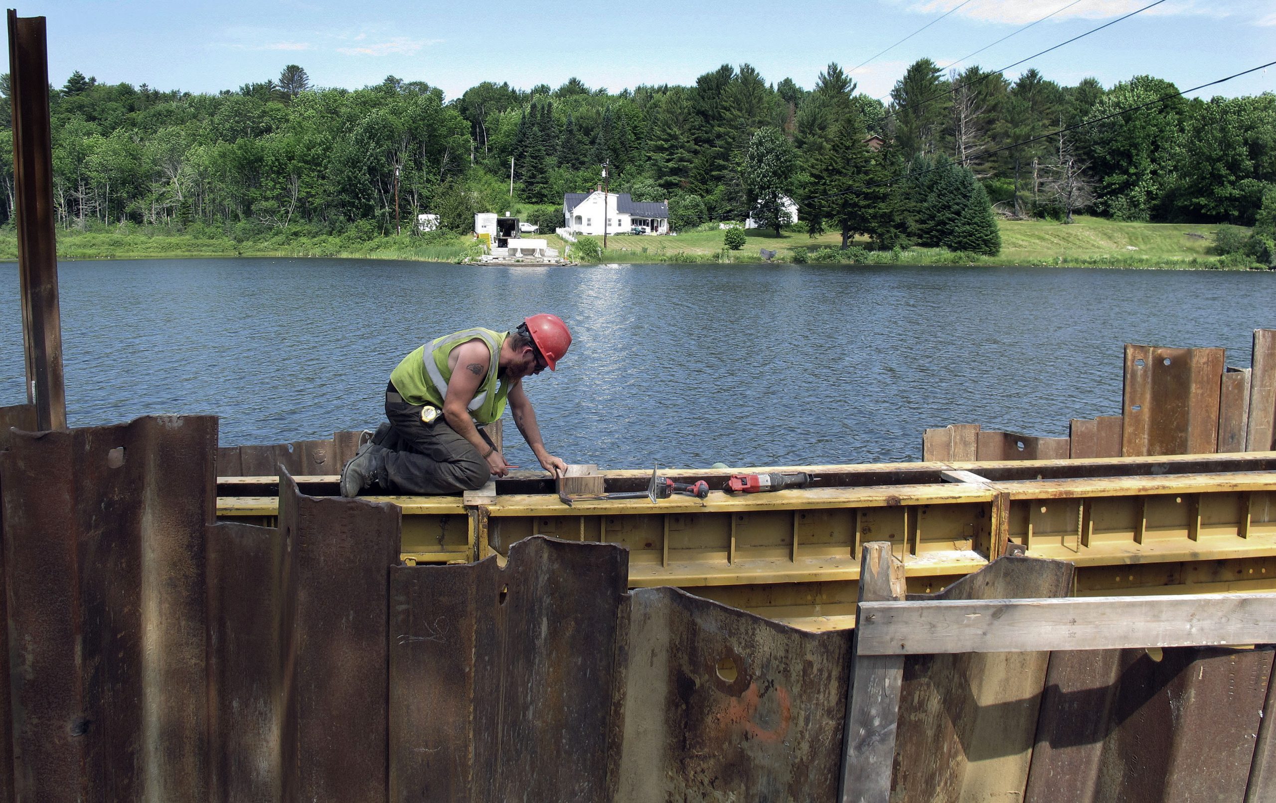 Vermont’s only floating bridge is being replaced