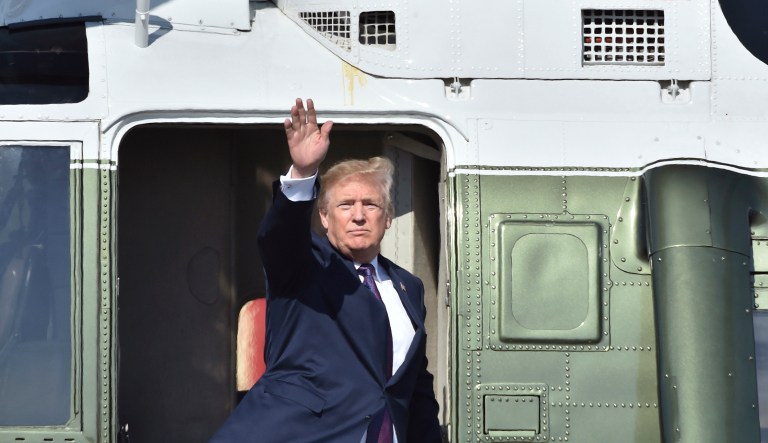 Trump is also expected to use his trip to South Korea to remind Pyongyang that the White House still sees any further attempts to develop a nuclear arsenal as unacceptable. (Kazuhiro Nogi/Pool Photo via AP)