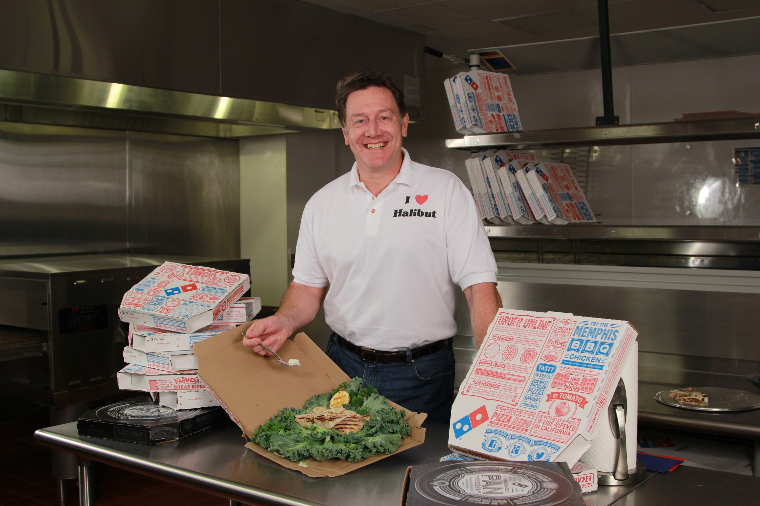 Domino’s CEO (hearts) halibut after senator complains