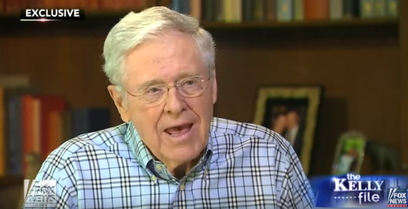 Charles Koch bemoans GOP field, hits Trump and Cruz
