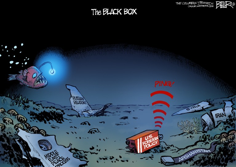Editorial cartoon: The black box
