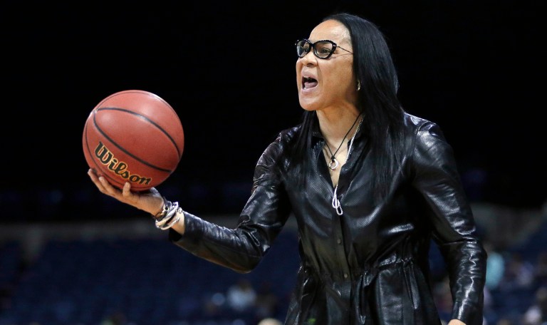 Head coach Dawn Staley, a friend of Haley's, said several months ago she would visit the White House if invited, but the team never received an invitation. (AP Photo/Rich Pedroncelli, File)