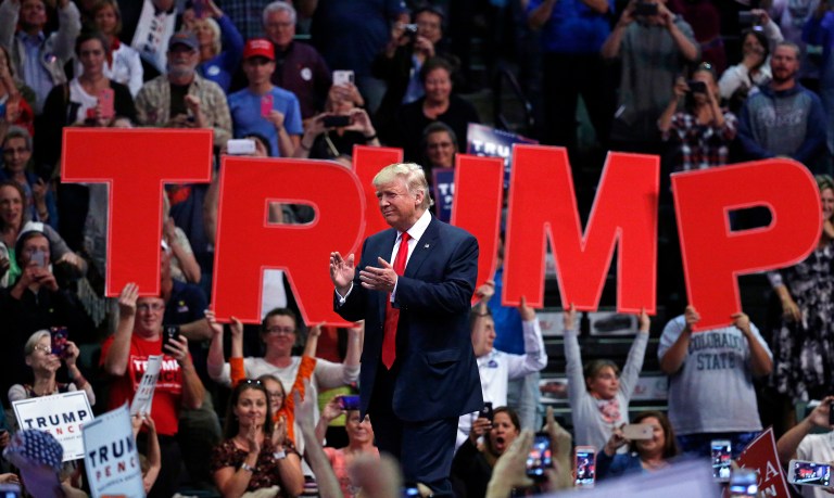 Most of Donald Trump's voters have valid concerns, although he is frivolous. (AP Photo/ Brennan Linsley)