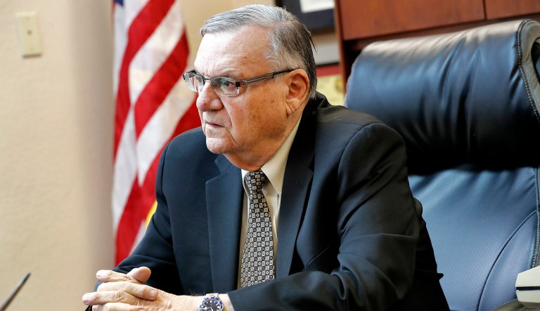 President Trump pardoned Former Maricopa County Sheriff Joe Arpaio last August after the latter was convicted on criminal contempt charges. (AP Photo/Matt York)