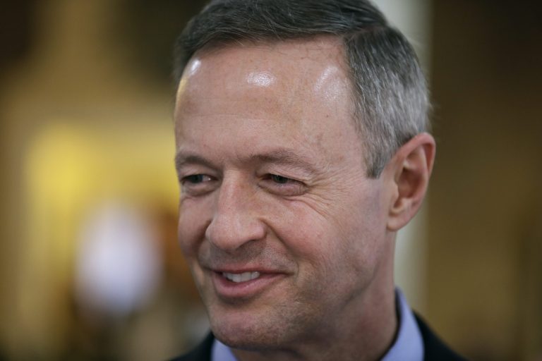 In a Thursday, April 9, 2015, file photo, former Maryland Gov. Martin O'Malley speaks to local residents during a fundraiser for state Rep. Scott Ourth, D-Ackworth, in Indianola, Iowa. (AP Photo/Charlie Neibergall, File)